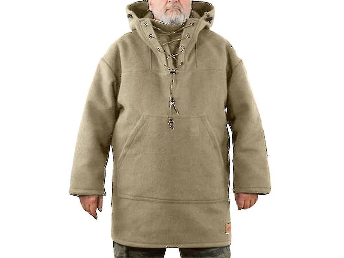2026-chaqueta De Invierno Para Hombres Con Capucha De Lana Gruesa Y Sudadera De Ocio
