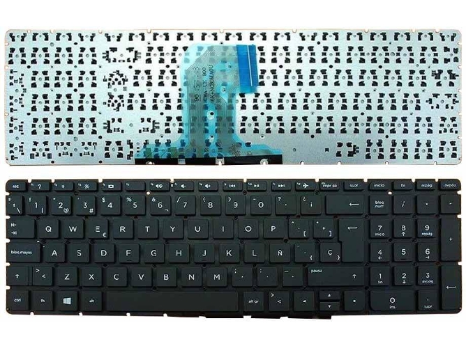 Teclado para Portátil HP 15-Ay112Ns 15-Ay112Tu 15-Ay112Tx en Español Sin Marco