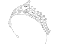 Cuelloronne De Mariée En Alliage Strass Diadème Délicat De Cygne Accesorio Coiffure Argenté Para Cé...