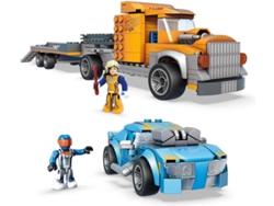 Blocs de Construcción MEGA BLOKS Construx Hot Wheels Camião Trans. + Carro (Edad Mínima: 5 Años - 32 x 6,5 x 20,5 cm)