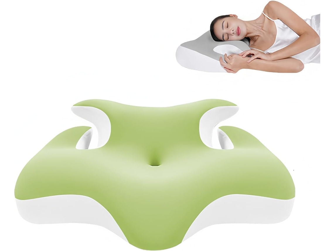 Almohada De Cuello Chrui Cervical Transpirable Verde (verde)