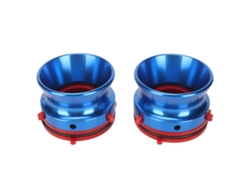 Adaptadores De Hub Nab De Alumínio Polido Para Gravadores De Fita Reel To Reel Studer Revox Akai Teac Azul 1 Par