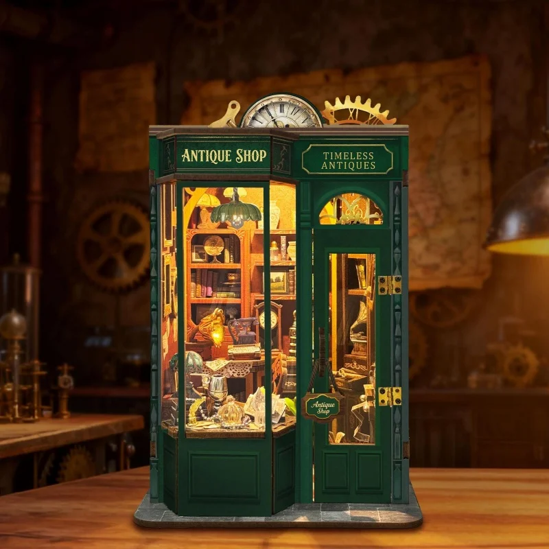 Museo En Miniatura De Cápsula Del Tiempo, Modelo Coleccionable Vintage De Madera 3d Para Armar