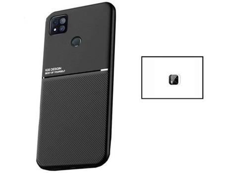 Kit Funda Magnetic Lux y Protector Cámara Trasera Xiaomi Redmi 9 Activ PHONECARE Negro