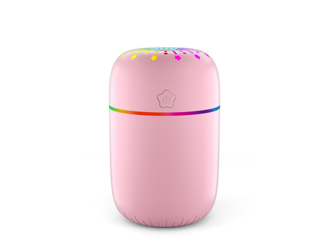 Difusor De Aceites Aromáticos, Humidificador Y Pulverizador De Niebla De 300 Ml - Rosa*