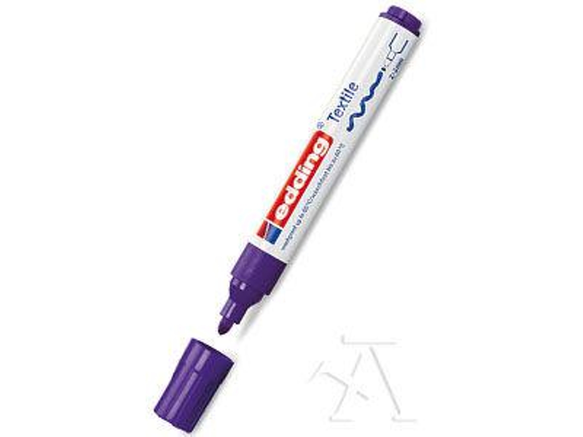 Pack 10 Rotulador Edding 4500 Textil Violeta 08 Permanente