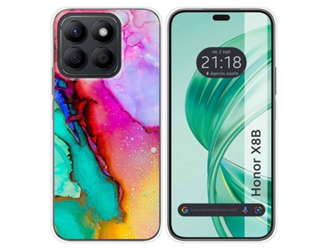 Funda Diseño Mármol para Honor X8B TUMUNDOSMARTPHONE Silicona Multicolor