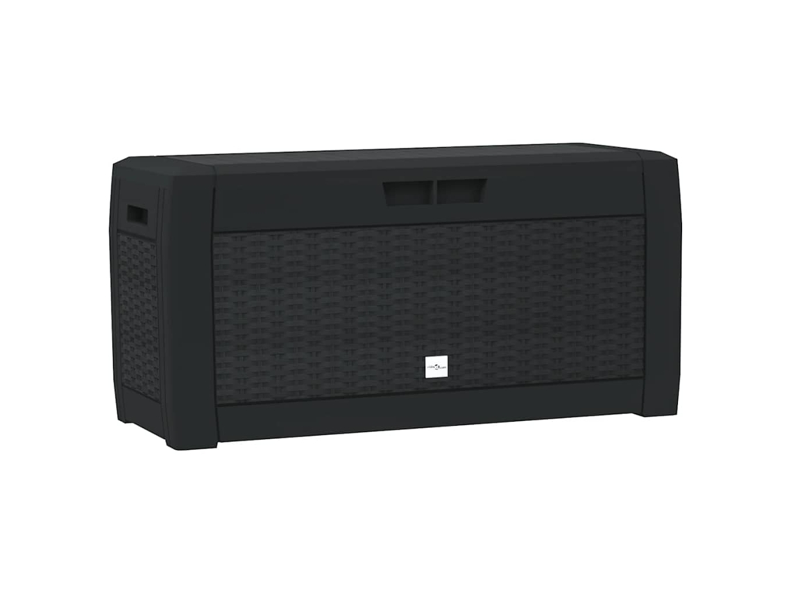 Maison Exclusive - Caja Almacenaje De Jardín Polipropileno Antracita 119x48x60 Cm