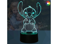 Luz nocturna USB Stitch con control remoto (multicolor)
