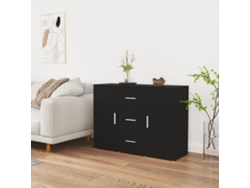Lovely Home Aparador 91X29,5X65 Cm Derivados de Madera Negro