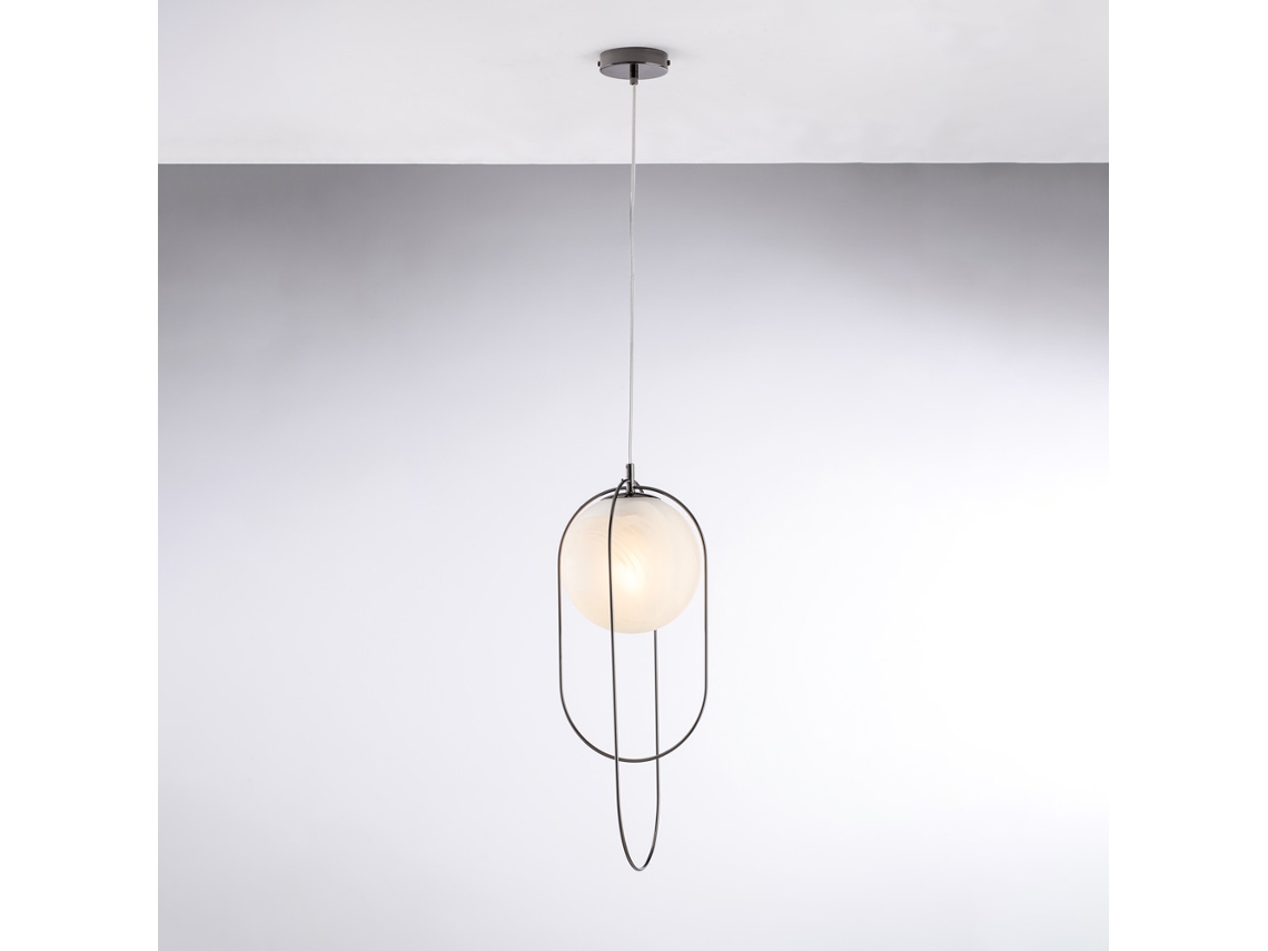 Erik - Suspensión Hierro Bronceado 1 Luz Con Esfera Dm.20156 - Ø23 - Bl277-s1-nr