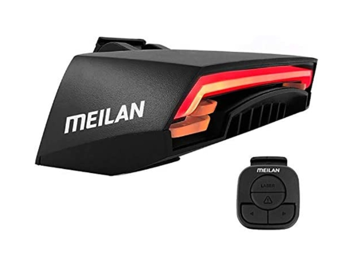 Luz trasera recargable USB YIZHOOD DES19 (negra)