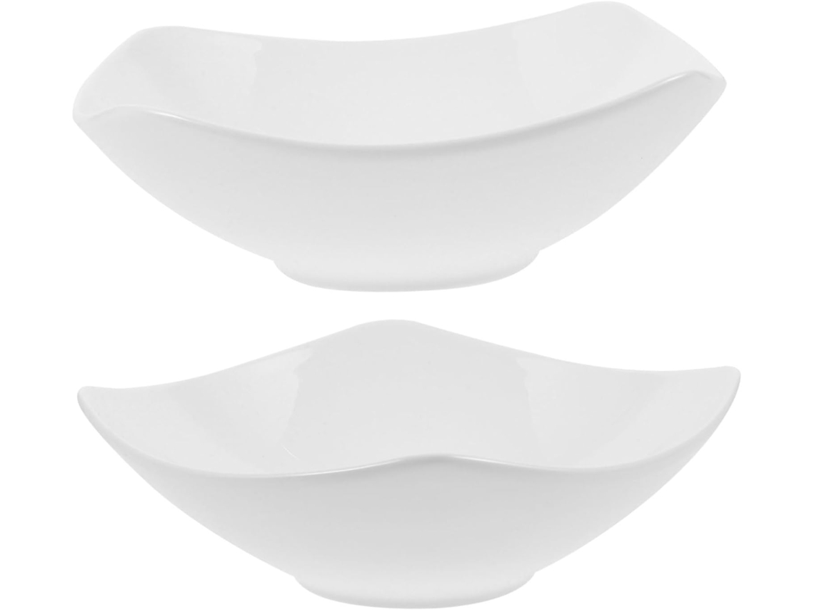Juego De 2 Piezas De Cerámica: Cuenco Para Aperitivos, Plato Para Fruta Y Bandeja Para Dulces Y Postres.