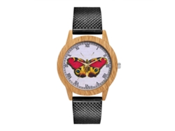 Reloj De Pulsera Unisex De Cuarzo Con Correa De Silicona Negra.