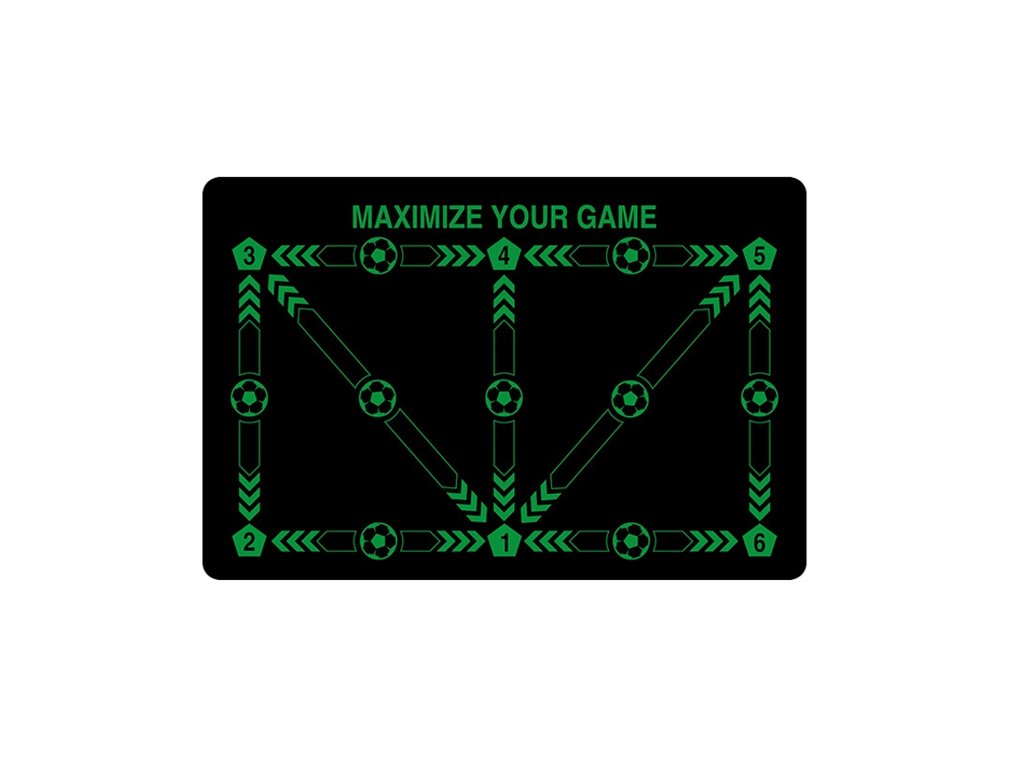 Tapete de entrenamiento Football Footprint, 19.731.5 pulgadas Chrui (verde)