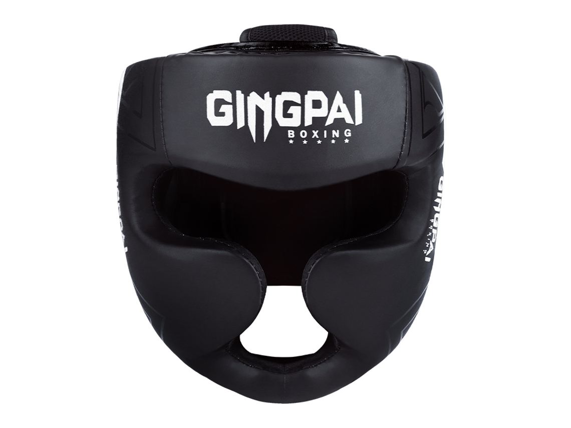 Casco De Boxeo (blanco/negro M), Guantes De Karate/muay Thai, Casco De Kickboxing