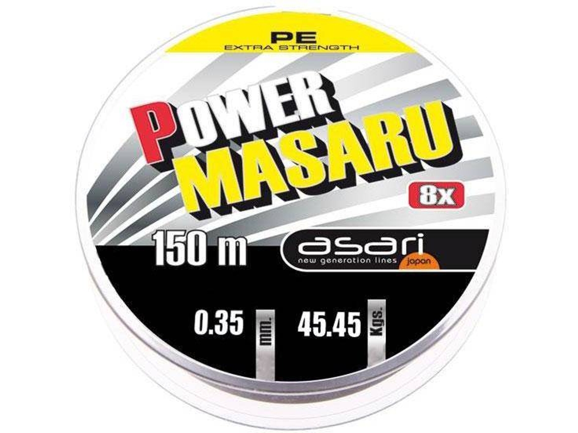 Línea de Pesca trenzadas ASARI Power Masaru (0.120 mm - 0,10 mm)