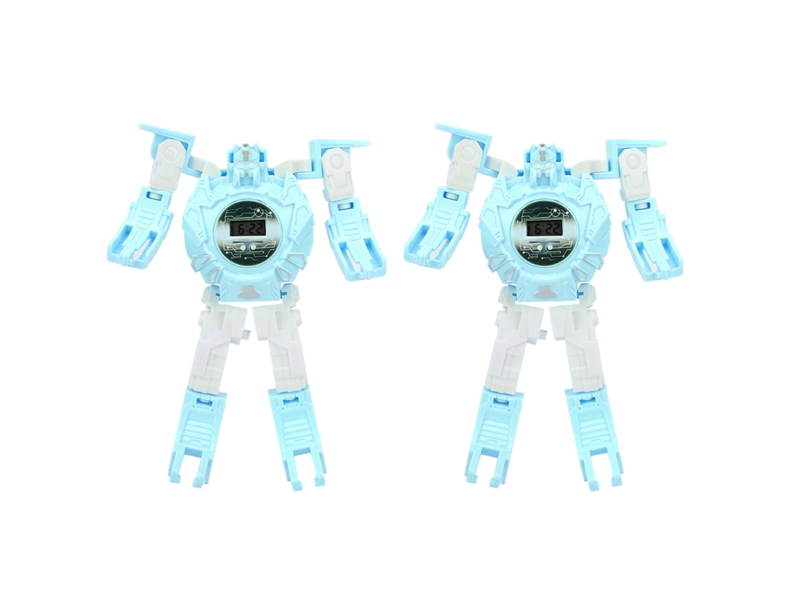 Reloj de pulsera electrónico convertible ATS, juguete educativo, regalo para niños, azul.