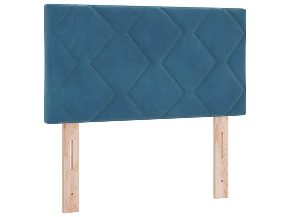 Cabecero LED Azul Oscuro 80 cm Piel Sintética EXCLUSIVA MAISON