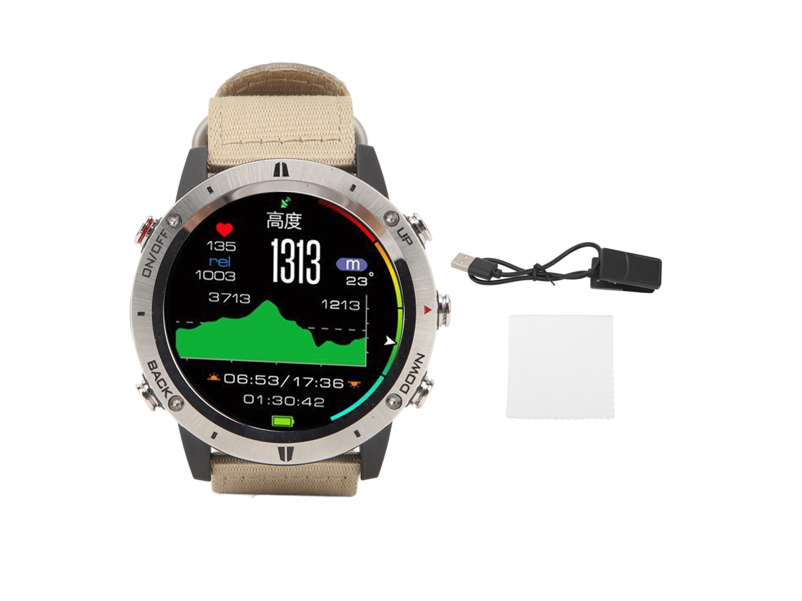 Reloj inteligente para hombre con Bluetooth 4.0, certificación IP68 y monitor de frecuencia cardíaca con alcance de 50 m.