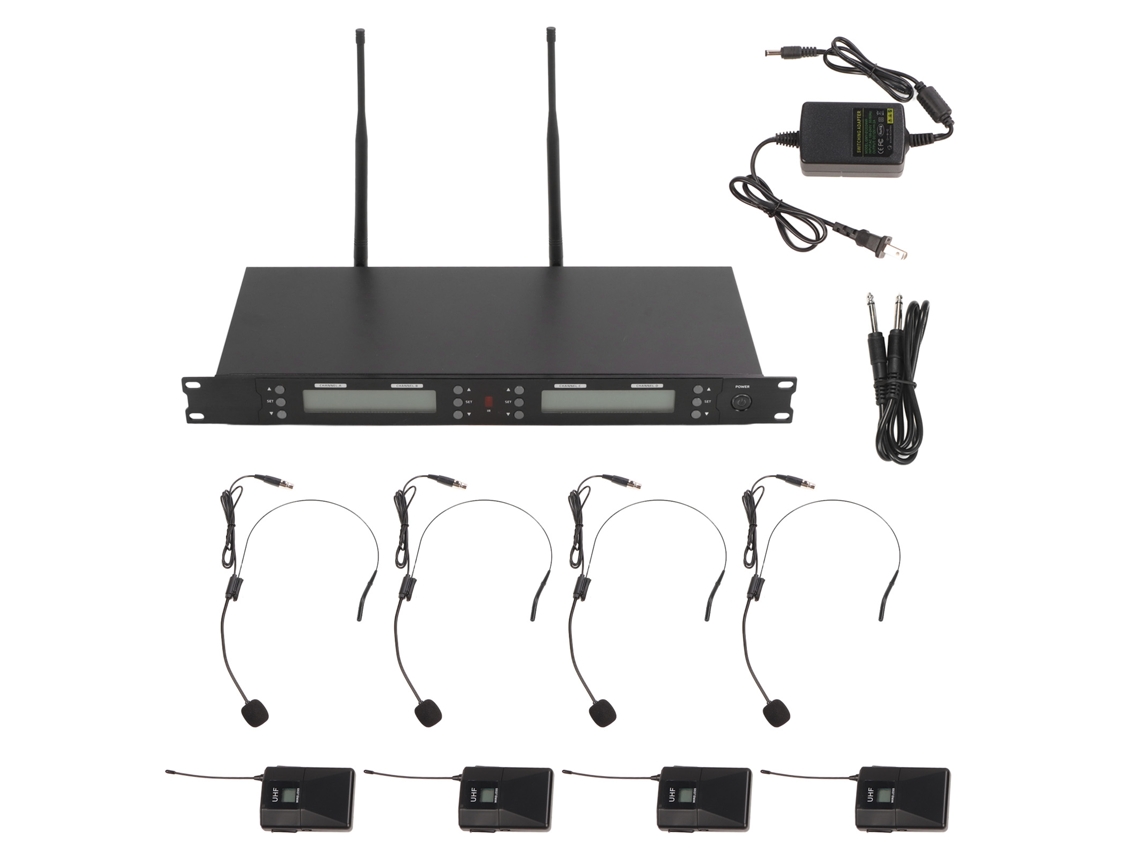 Sistema de micrófono inalámbrico UHF (Karaoke familiar, escenario)