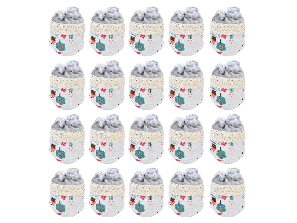 20 Fundas Para Patas De Silla, Franela, Doble Grosor, Elásticas, Reducción De Ruido, 8 Cm