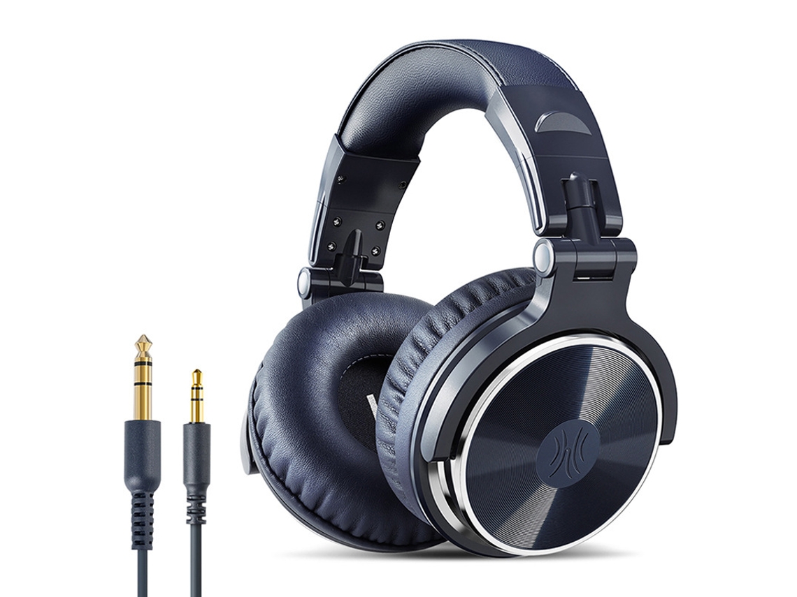 Auriculares circumaurales con cable para monitorización y mezcla de estudio de alta resolución, ideales para DJs.