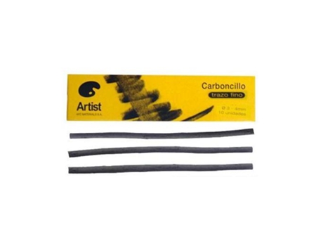 Carvao Artist Finos 3-4 Mm Caja De 10 Barritas