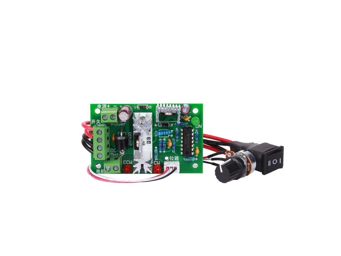 Controlador De Velocidad Pwm Ajustable Para Motor De Cc De 10-30 V Y 120 W Con Módulo Regulador Con Interruptor De Inversión.