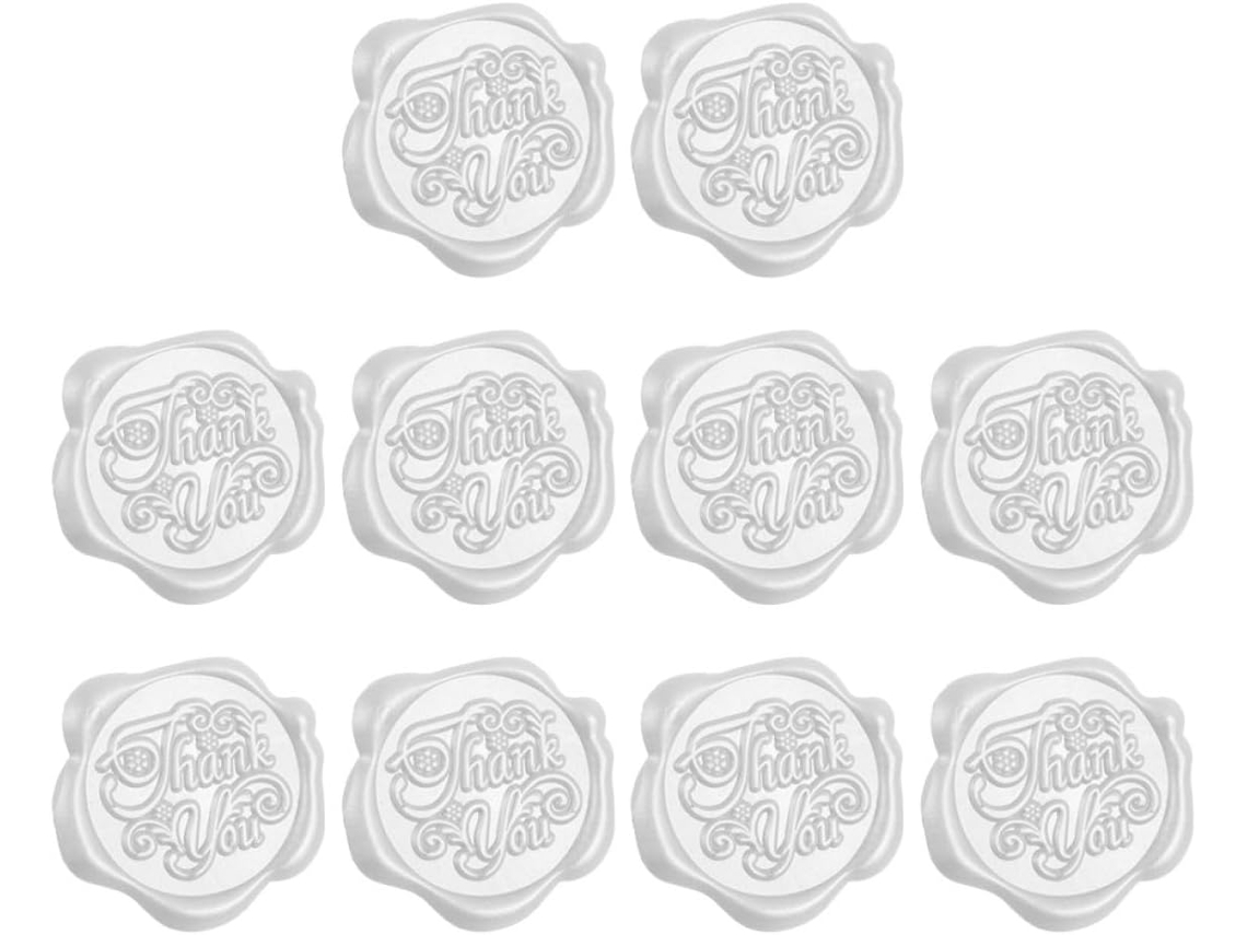 Pegatinas De Sello De Cera Dorada, 6 Unidades, Para Sobres. Decorativas Y Autoadhesivas Para Invitaciones De Boda Y