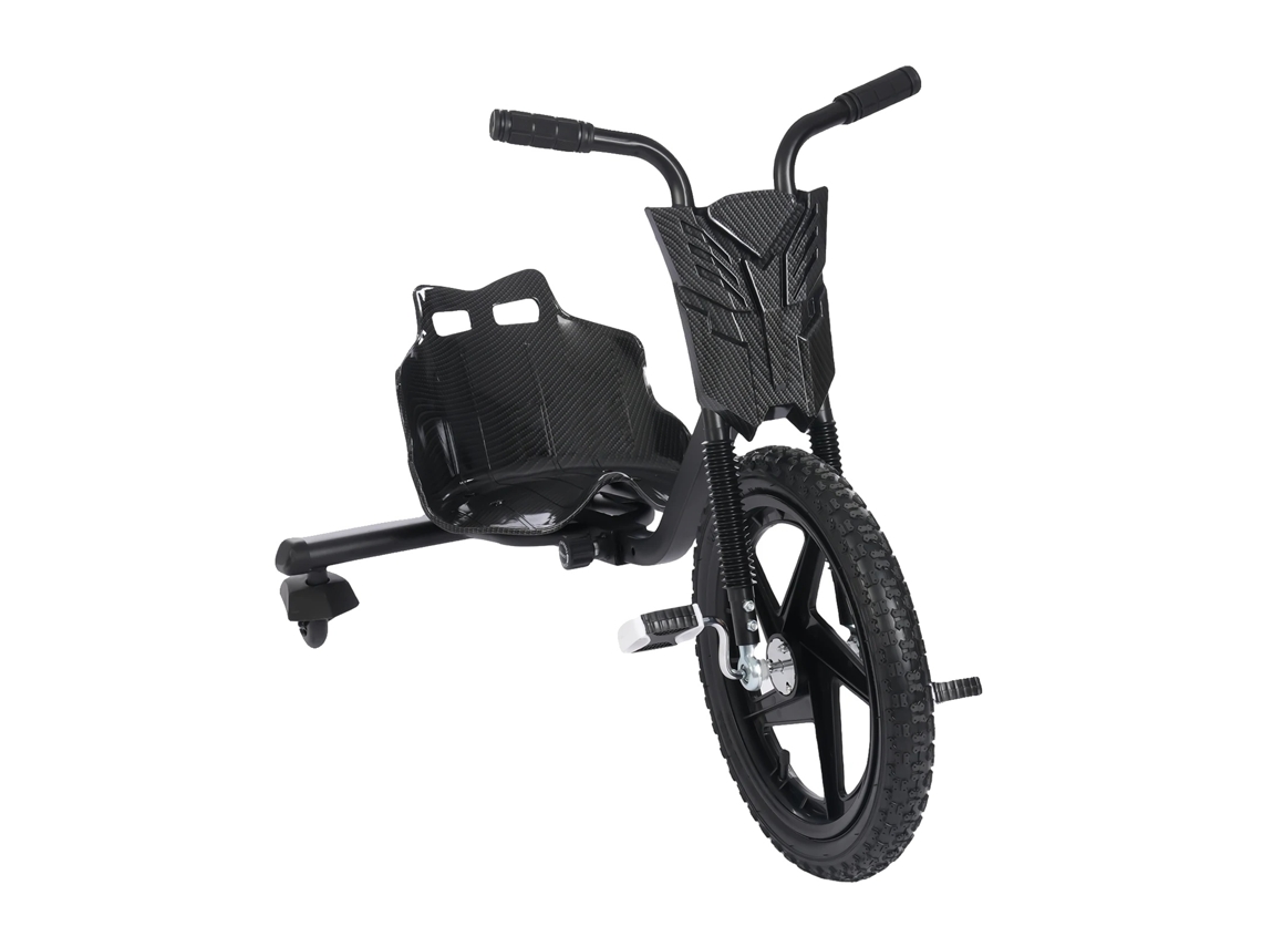 Triciclo de deriva de 3 ruedas, apto para niños, color negro