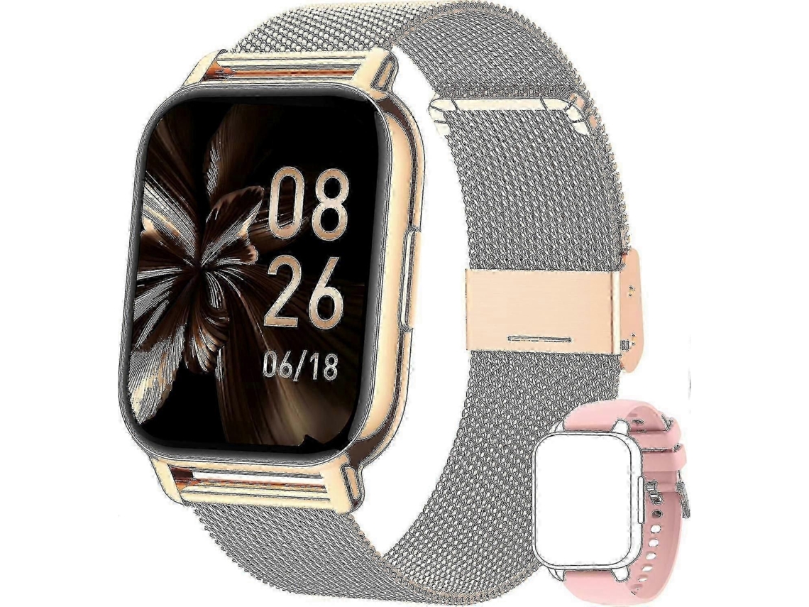 Reloj inteligente para mujer con monitor de frecuencia cardíaca y presión arterial, más de 100 modos deportivos - GOKOCO
