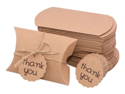 50 cajas de embalaje Slowmoose con forma de almohada de 9 x 6,5 x 2,4 cm