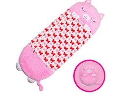 Saco De Dormir Para Niños 2 En 1 Animal De Dibujos Animados Divertido Con Almohada 180 * 70 Cm CHRUI Gato