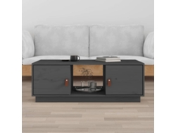 Mesa de Centro Apoyo 100X50X35 cm Pino Macizo Gris