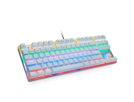 Teclado Gaming SLOWMOOSE 87 Mix (Mecánico - Inglés - Blanco)