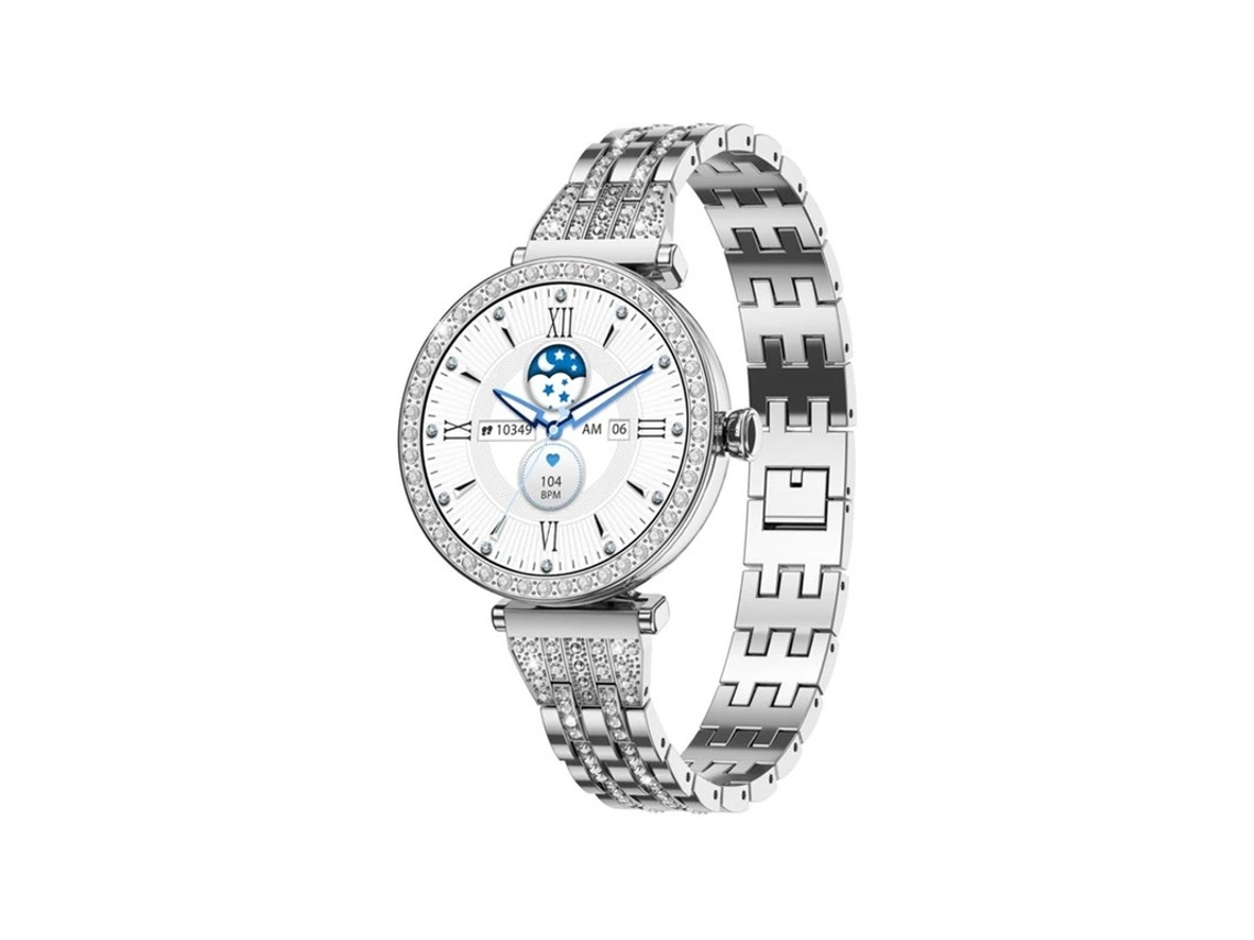 Reloj inteligente con Bluetooth, llamadas, pantalla AMOLED de 1.19", pantalla siempre activa, para mujer, con monitor de frecuencia cardíaca, SPO2 y sueño. Bestvite