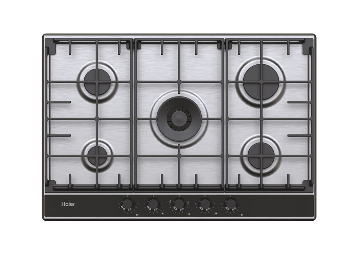 Series 2 HAHG74S2X Aço inoxidável Embutido 74.5 cm Gás 5 zona(s) HAIER