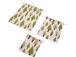 Bolsas Almacenamiento Reutilizables Algodón Cordón Alimentos Equipo Camping Cierre Práctico Diseño Elegante
