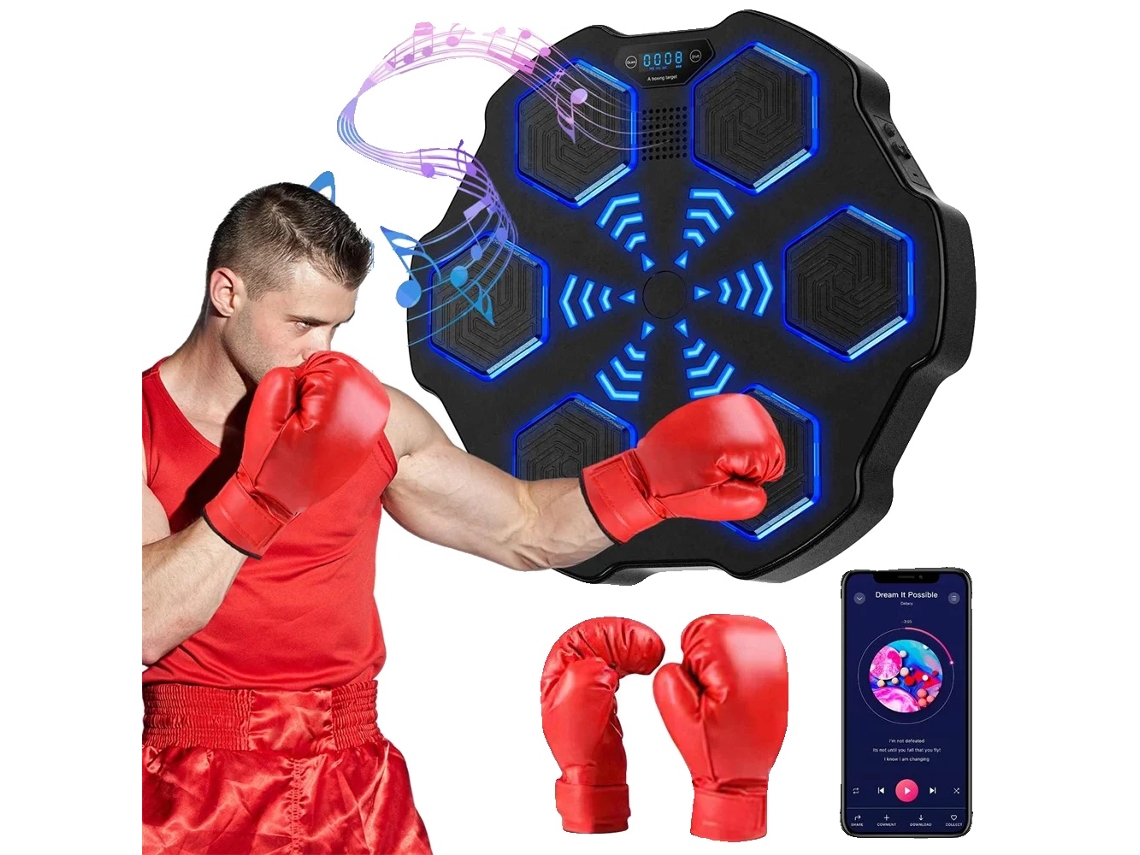 Máquina de boxeo musical con sensor inteligente y conectividad Bluetooth. Apta para adultos y niños. OEM.