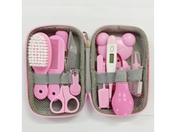 Kit De Cuidado Y Seguridad Para Bebés, Que Incluye Cepillo Para El Cabello, Cortaúñas, Aspirador Nasal, Etc. - Rosa