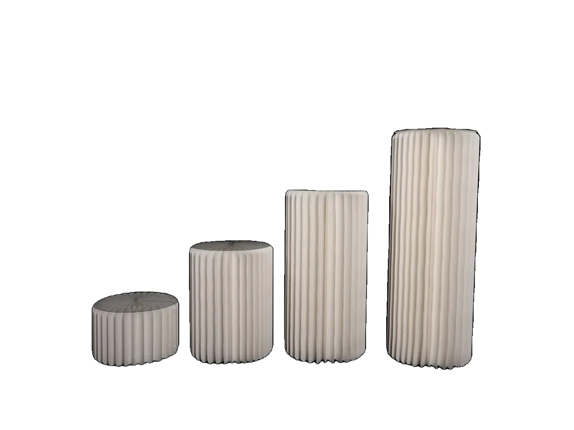 Expositor cilíndrico, decoración para bodas y fiestas, adornos para el hogar, H20 40 60 80 OEM