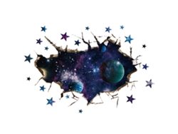 2026-stickers De Pared 3d Estrella Universo Para Decoración De Sala De Estar Y Dormitorio Hogar