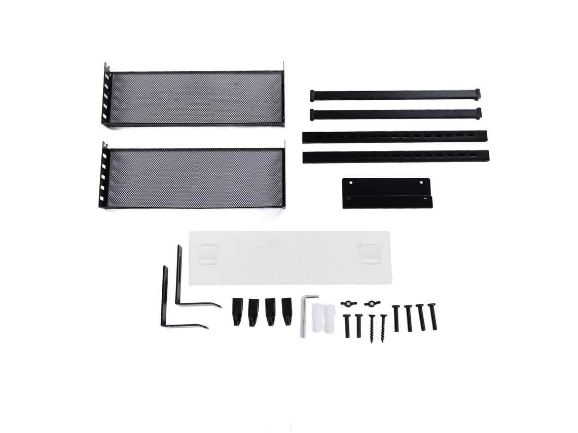 Estante de pared ajustable de 2 niveles para almacenamiento