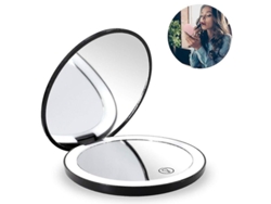 Espejo De Maquillaje Portátil Con Luz Led, Aumento De 1x Y 10x, Recargable Orv