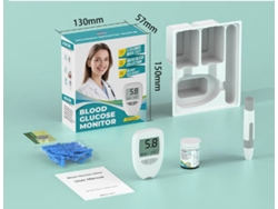 Medidor De Glucosa En Sangre, Kit Completo Con Tiras Y Lancetas, Monitor De Diabetes 5s Rápido Y Preciso