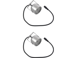 Cámara De Seguridad Cctv Con Visión Nocturna Infrarroja De 2 X 48 Led, 12 V Cc, Color Plata