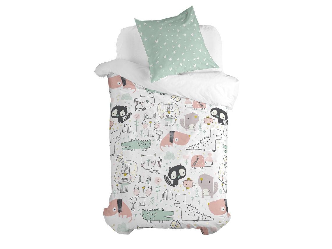 Juego de funda nórdica HAPPYFRIDAY Moshi Moshi Best Buddies (Multicolor - Best Buddies)
