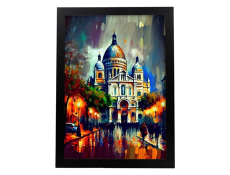 Póster NACNIC La Basílica do Sagrado Corazón de Montmartre París. Estampados de Arte de Pared Estético para el Diseño de Dormitorio O Sala de Estar...