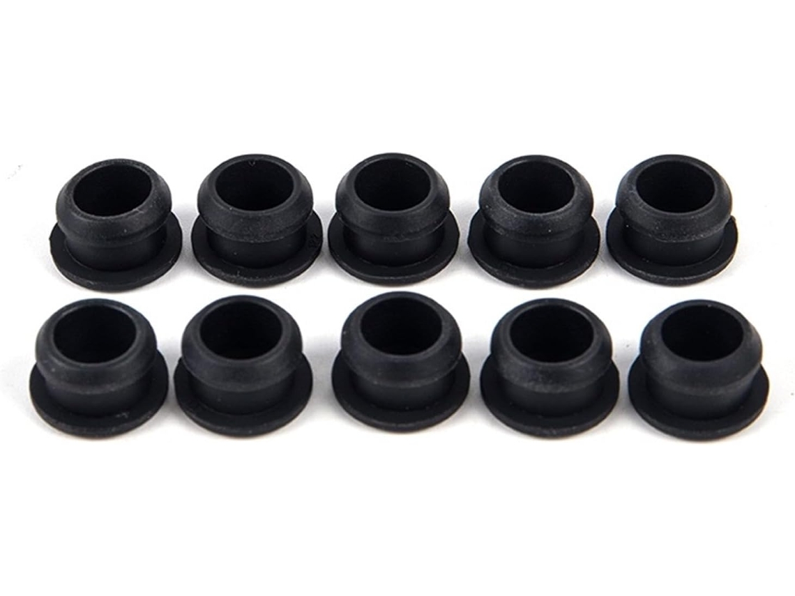 Paquete De 10 Tapones Sellado Caucho Silicona Negro 2 5 A () 14 Mm, Resistente, Suave, Corrosión